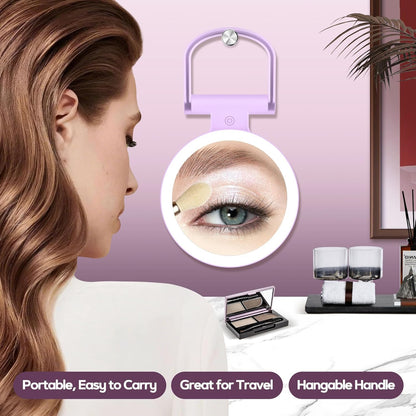 B Beauty Planet Espejo de aumento con luz 30X, espejo de maquillaje...