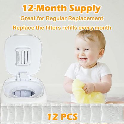 Paquete de 12 repuestos para eliminar olores para Playtex Diaper Ge...