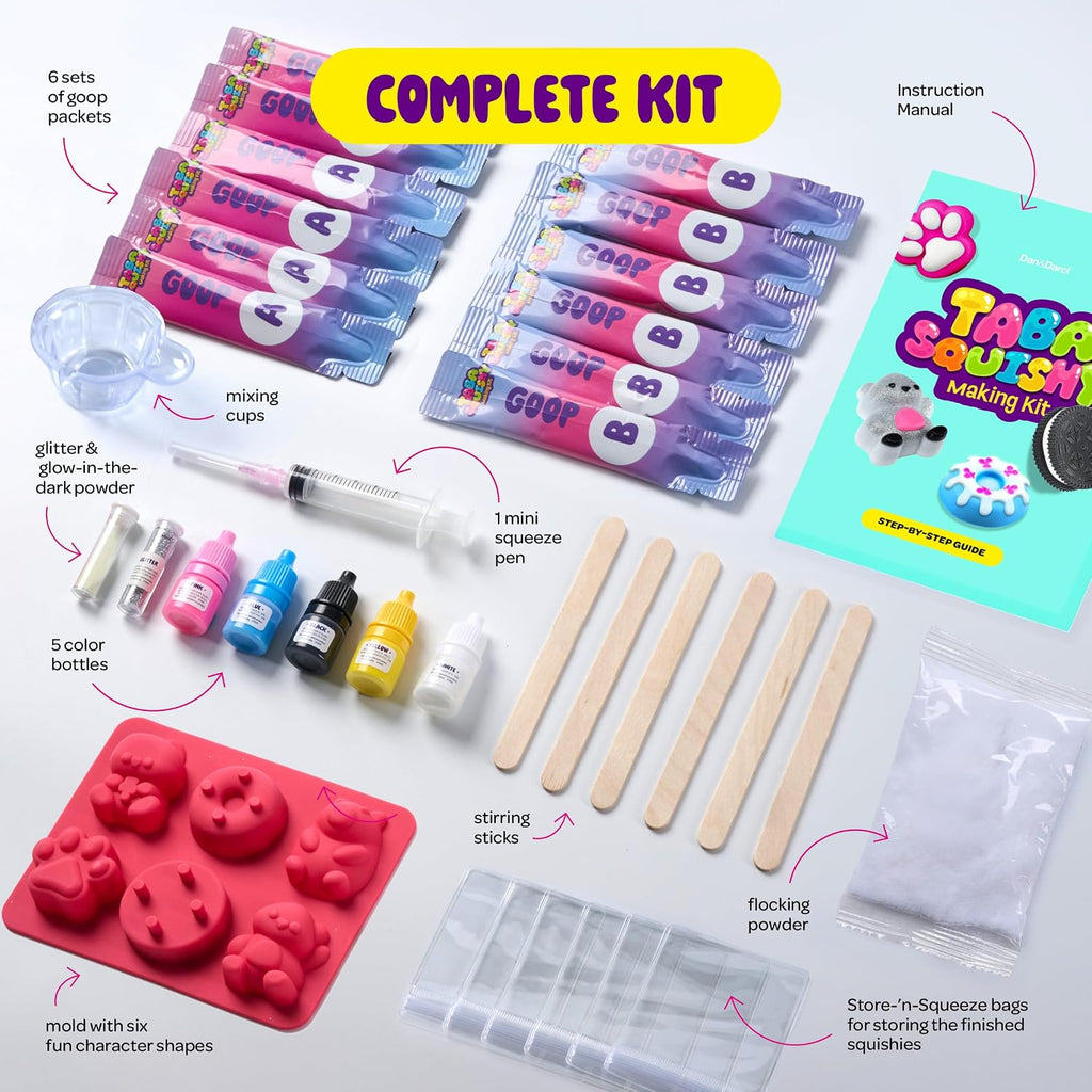 Taba Squishy Making Kit para niños - Kits de manualidades Squishies...