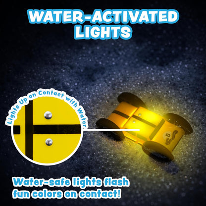 Tub Works® Splash Wheels™ Race Car Light Up Bath Toys, 3 Pack | Wat...