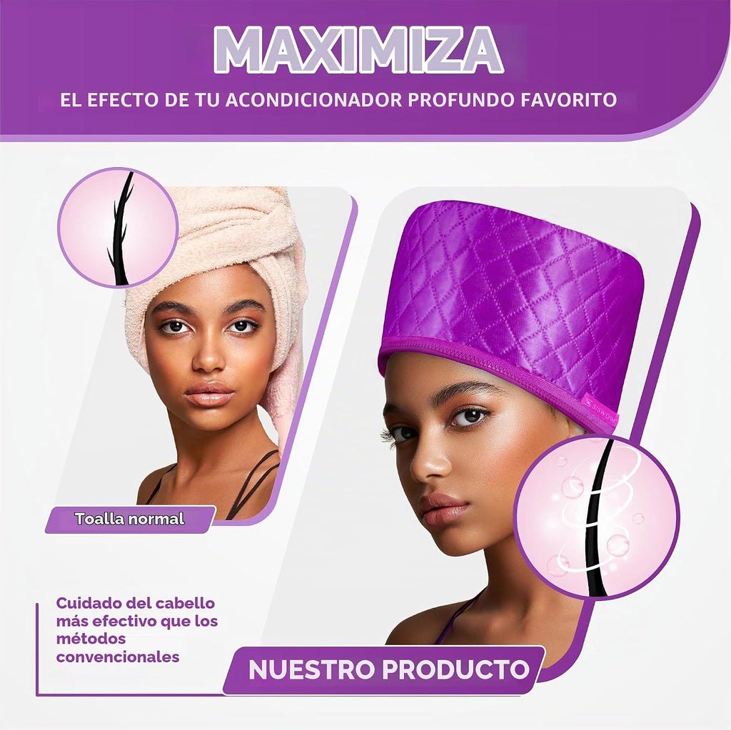 Gorro de vapor para acondicionamiento profundo con 10 niveles de ca...