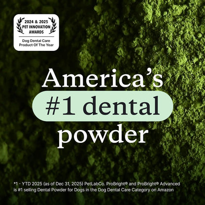 Polvo dental ProBright de PetLab Co. - Desodorante de aliento para...