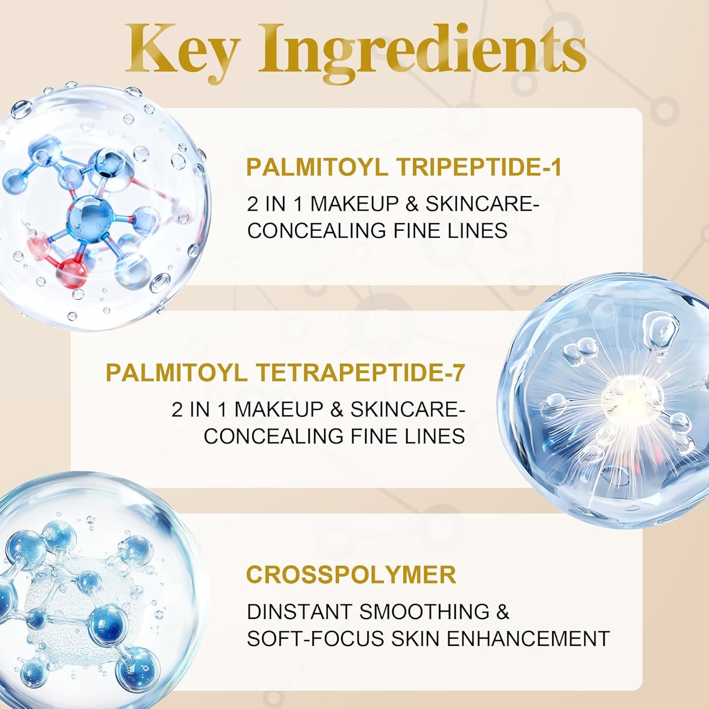 Imprimación instantánea borrosa y reafirmante para la cara antes del maquillaje, tensador de perfección, suaviza visiblemente el aspecto de líneas finas, arrugas y poros - Asegura el