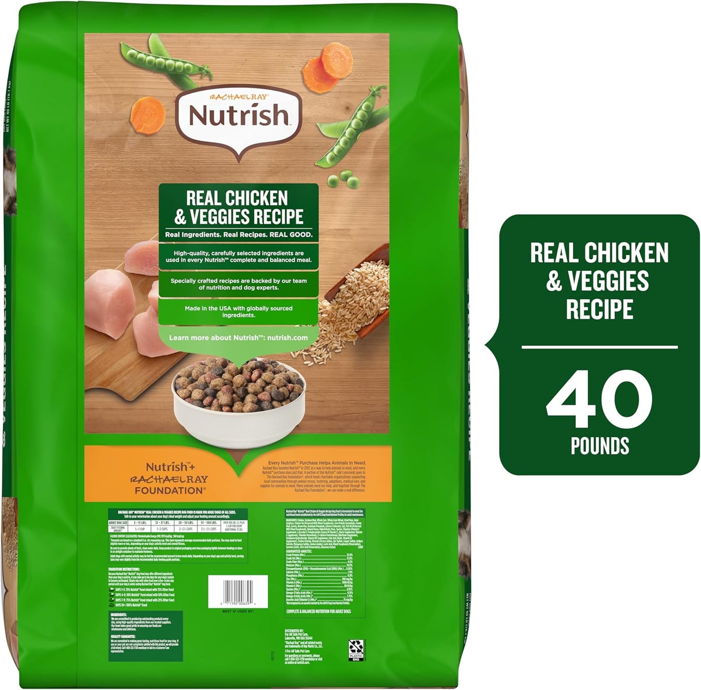 Rachael Ray Nutrish - Alimento para Perro Natural Seco