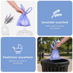 Ubbi Sacos desechables para pañales con aroma a lavanda, pestañas f...