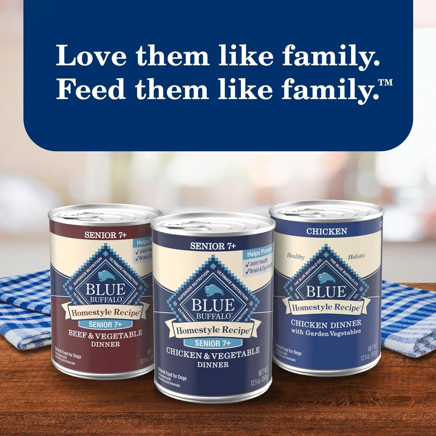 Blue Buffalo Homestyle Recipe Alimento Húmedo para Perros Senior, H...