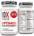 10X Health Optimize Multivitamínico para hombres \u2013 90 cápsulas...