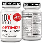 10X Health Optimize Multivitamínico para hombres \u2013 90 cápsulas...
