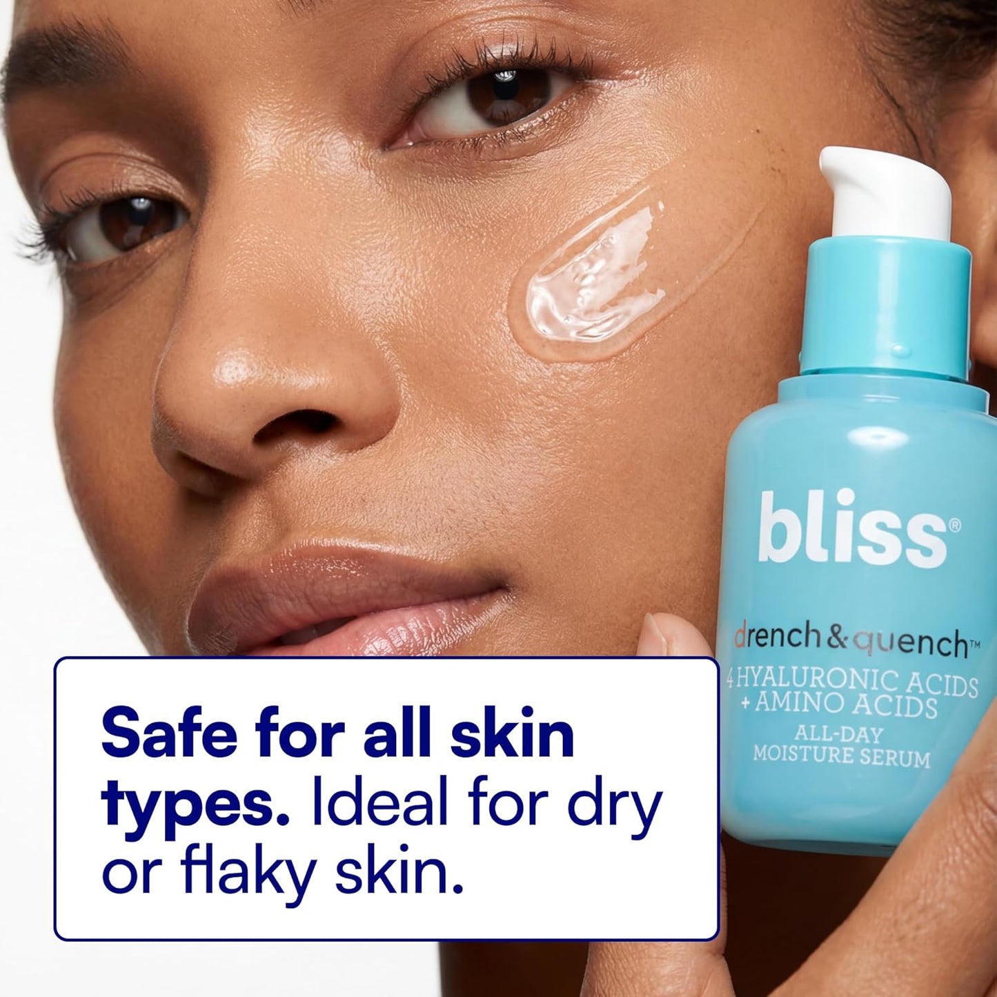Bliss Suero facial Drench &amp; Quench con ácido hialurónico \u2013...