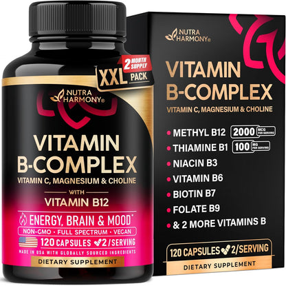 Complejo de vitamina B para hombres y mujeres - Hecho en Estados Un...