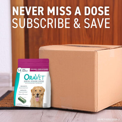 OraVet - Masticables de higiene dental para perros, cuidado oral e...