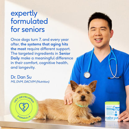 Native Pet Vitaminas y suplementos diarios para perros mayores \u20...