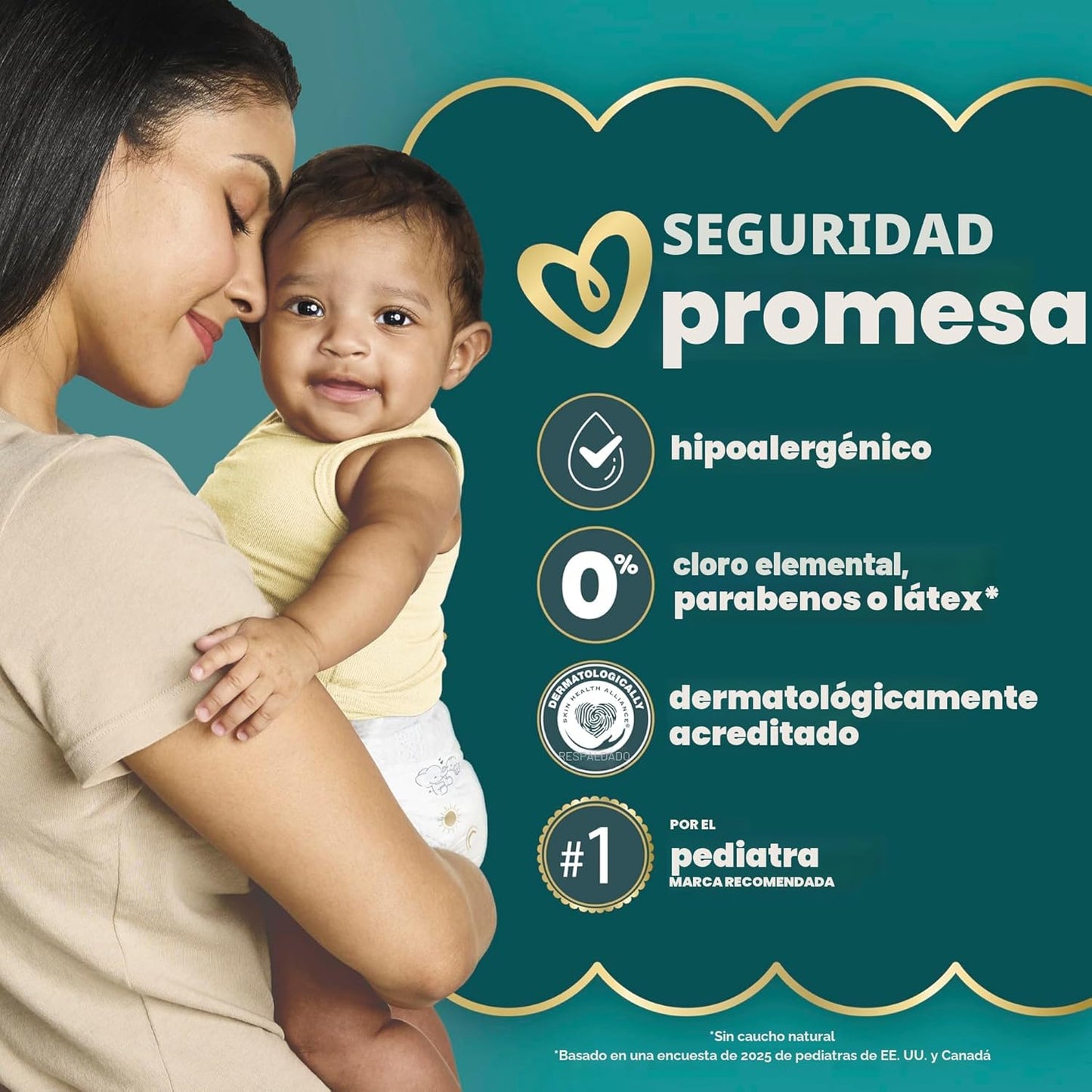 Pañales Pampers Swaddlers, talla 5 (9-17 kg), 132 unidades, absorbe...