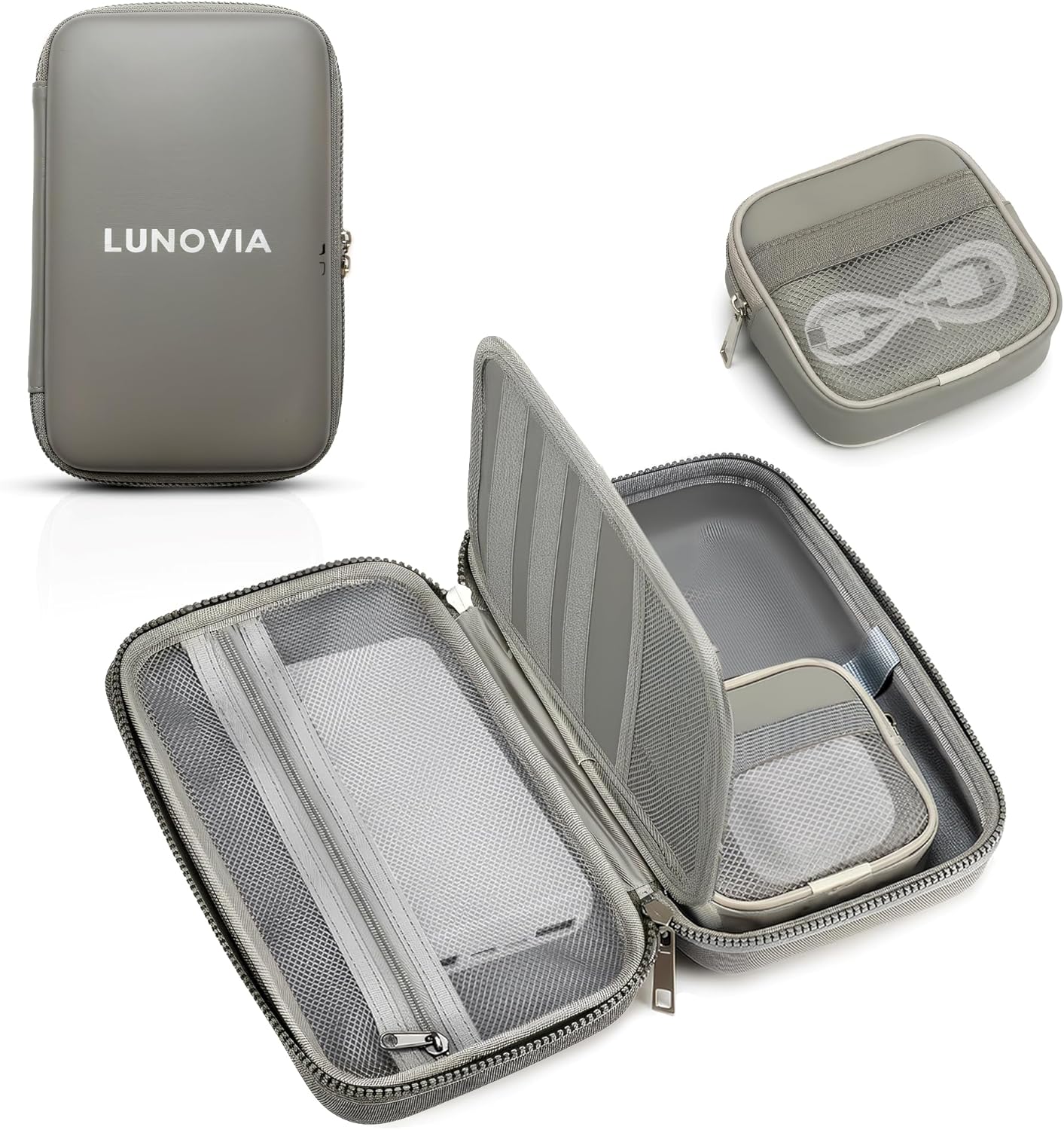 Lunovia Hard Shell Tech Organizer - Funda protectora de viaje para...