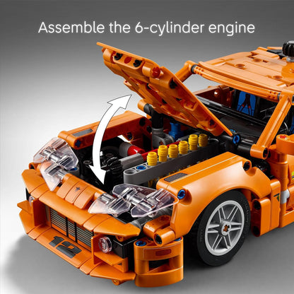 LEGO Technic Fast and Furious Toyota Supra MK4 Kit de construcción - Auto de juguete para niños, niños y niñas, a partir de 9 años - Regalo creativo para fanáticos de Fast and Furious - Detalles de