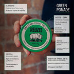 REUZEL Pomada de grasa verde de fijación media brillo bajo 0.21 lb...