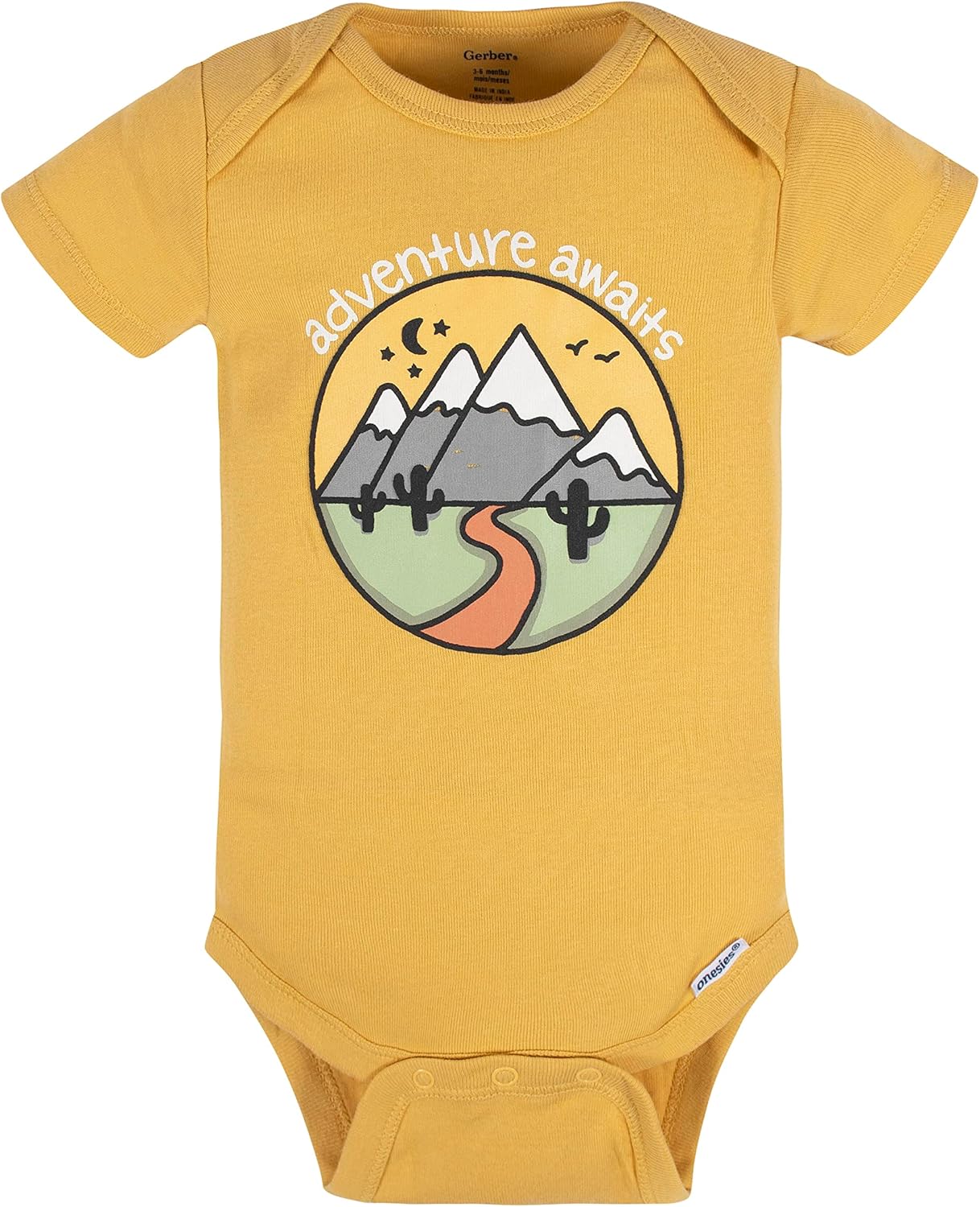 Gerber Mamelucos Bodies unisex de manga corta para bebé, paquete de 8