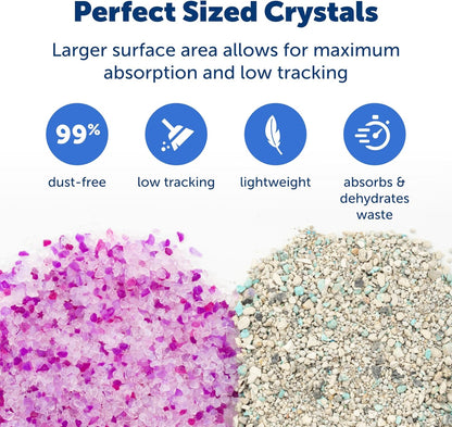 PetSafe ScoopFree - Arena de cristal prémium para gatos, supera a l...