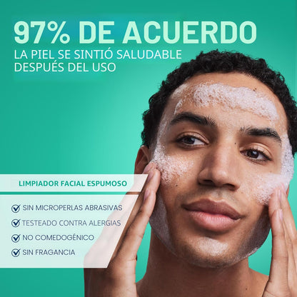 CeraVe Limpiador Facial Espumoso, Lavado Facial Diario para Piel Gr...