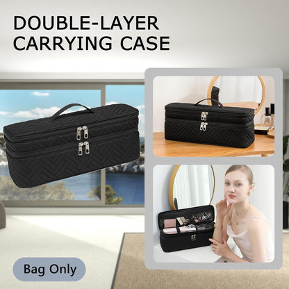 ARLMEGOR Funda de transporte de doble capa para secador de pelo Rev...