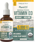 Planta-D3 Vitamina D3 Orgánica 5000 UI - Vegana, Líquido Sublingual...