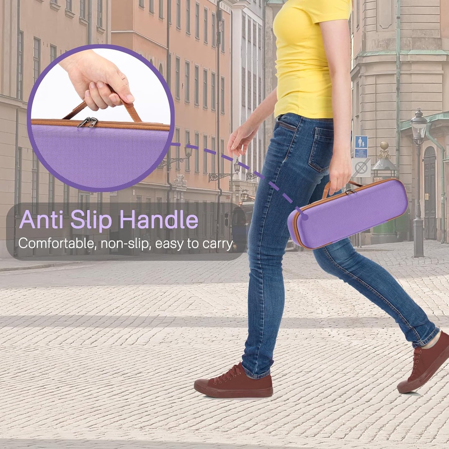 RAIACE Estuche rígido de almacenamiento compatible con Dyson Airstr...