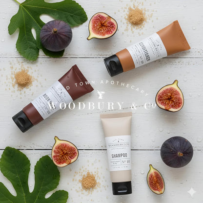 WOODBURY & CO - Suministros de champú y acondicionador de hotel para invitados, artículos esenciales de Airbnb para anfitriones, juegos de mini champú y acondicionador, artículos de tocador de tamaño