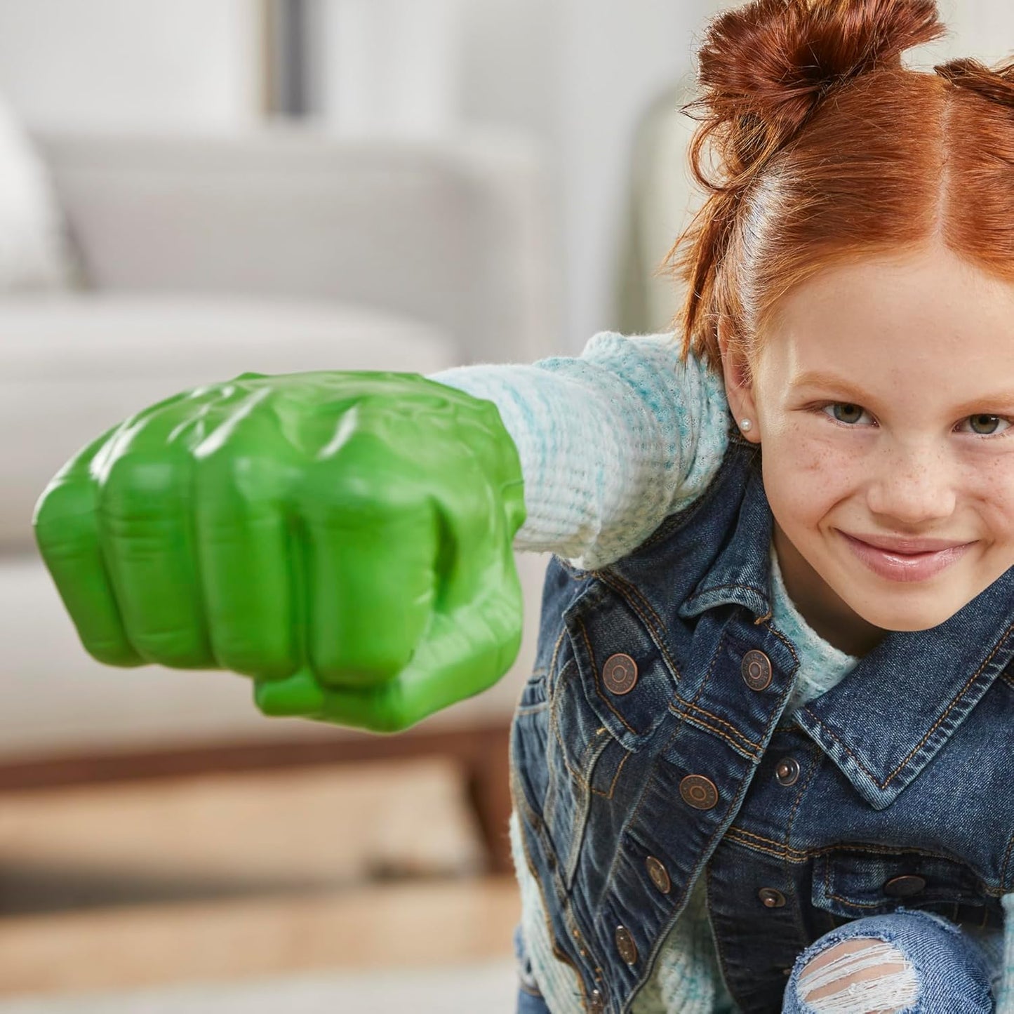 Marvel Puños de Hulk Gamma Smash, juguete de espuma suave para juegos de rol, juguetes de superhéroes de los Vengadores para niños de 5 años en adelante