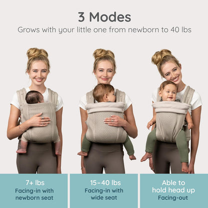 Infantino Honey Blossom - Portabebés ergonómico para bebés a niños...