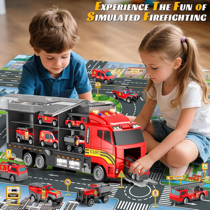 Juguetes para niños de 3, 4, 5, 6 años con autos de juguete fundido...