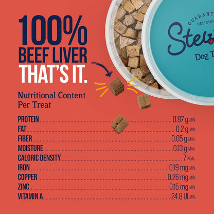 Golosinas de hígado de res para perros Stewart, 21 oz, ~475 piezas,...