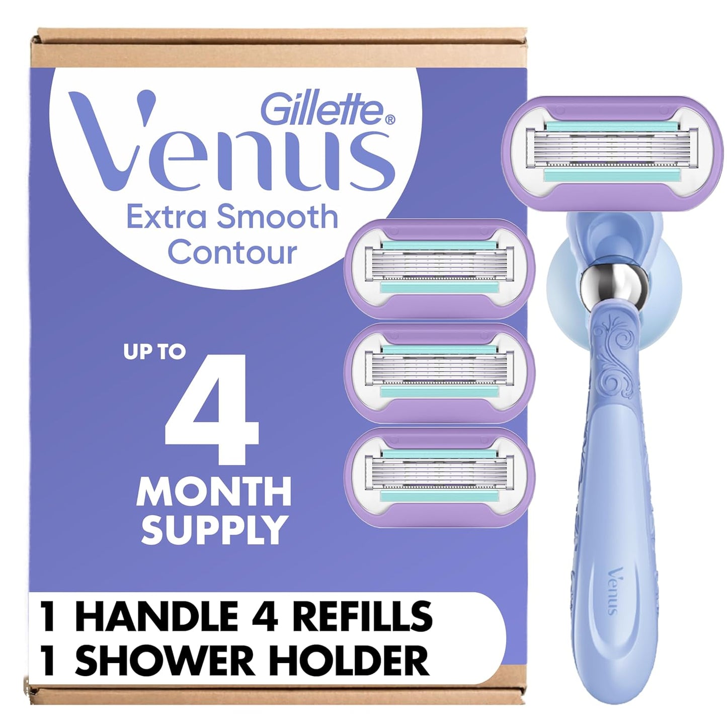 Gillette Venus Maquinilla de afeitar de contorno extra suave para m...