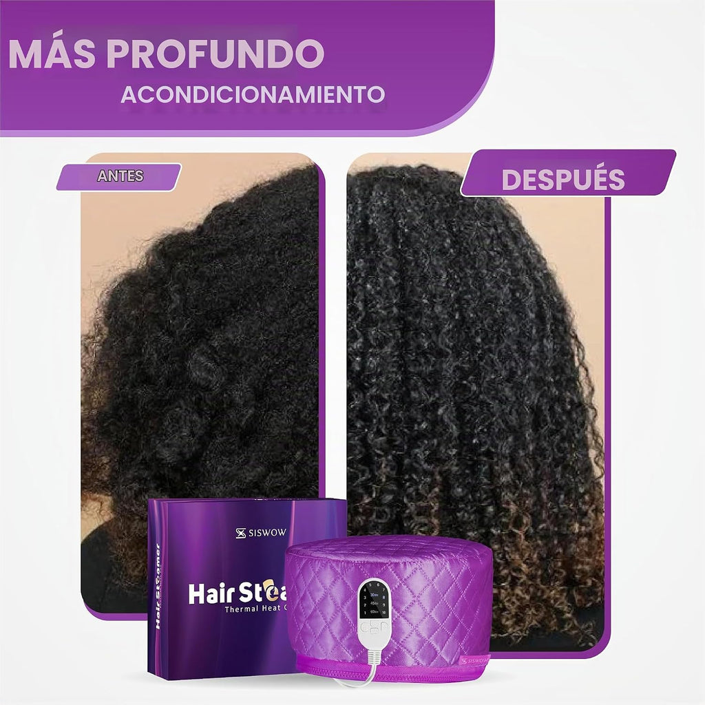 Gorro de vapor para acondicionamiento profundo con 10 niveles de ca...