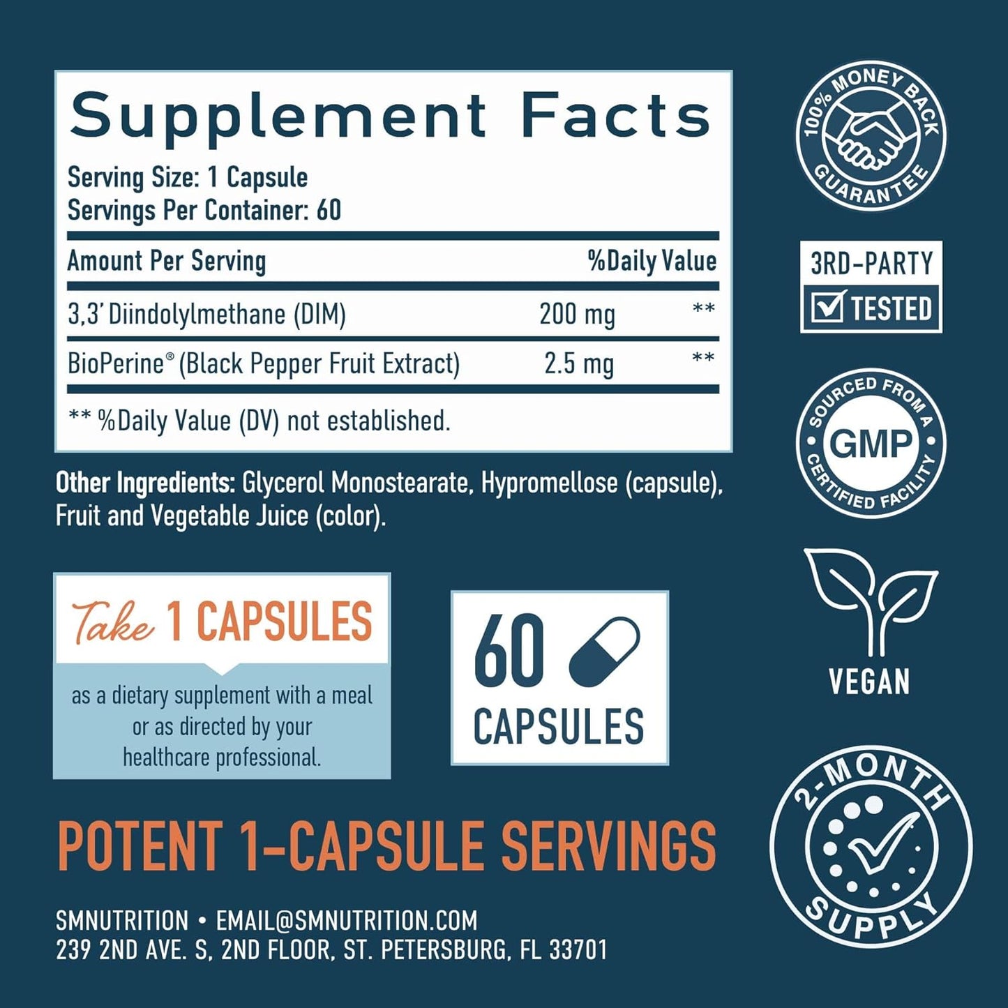Suplemento DIM 200 mg para el equilibrio hormonal | Microesferas de...