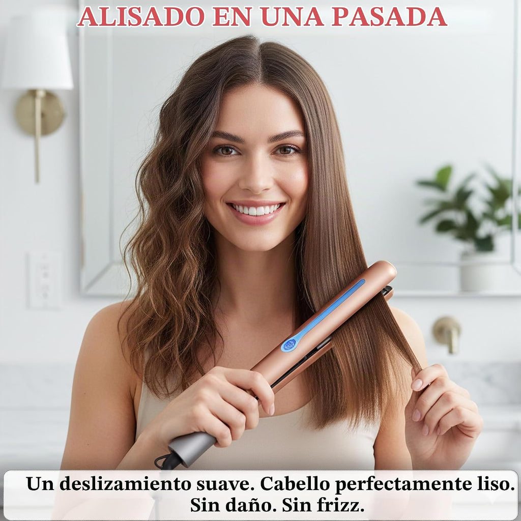 NITION - Plancha profesional de titanio para cabello, para un estil...