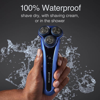 Remington Limitless X7 - Afeitadora para hombre, cuchillas de titanio y tecnología Power Sense, afeitadora eléctrica giratoria de rendimiento avanzado con bola pivotante para comodidad de piel sensible, 100% impermeable.