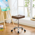 Taburete para estilista con ruedas, taburete ergonómico con asiento...