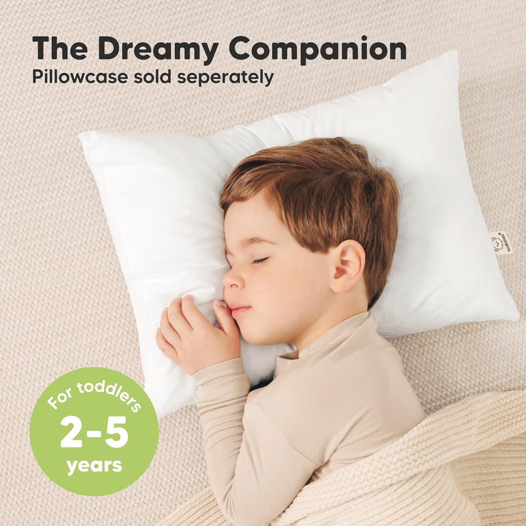 KeaBabies Paquete de 2 almohadas para niños de 2 años a 5,13 x 18 p...