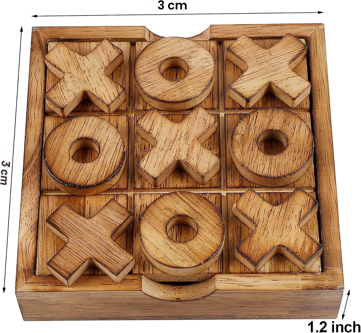 Glintoper Juego de mesas de bloques de torre Tic Tac Toe &amp; Tumb...