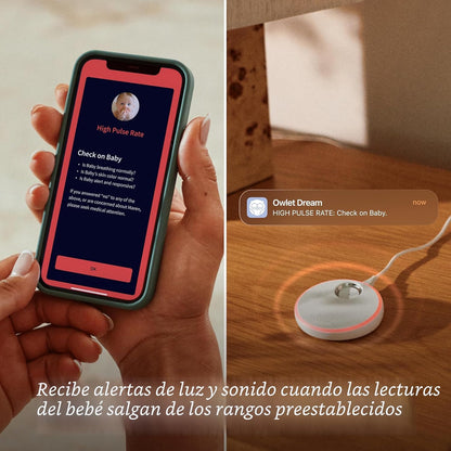 Owlet Dream Sock - Monitor inteligente para bebés, monitor de SpO2...