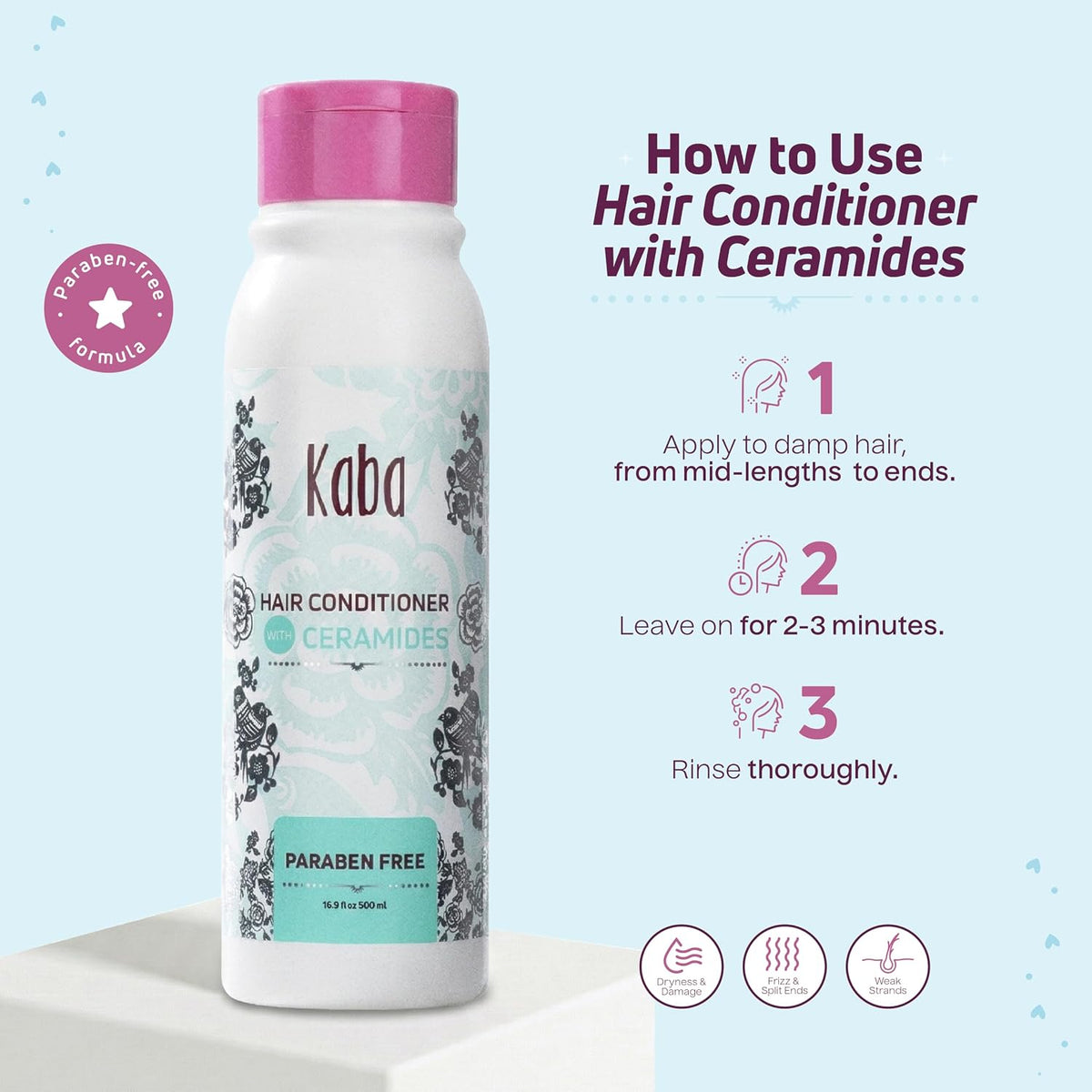 Kit de crecimiento intensivo y reparación del cabello Kaba (5 produ...
