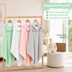 CandyHome Juego de 12 toallas de baño para bebés y niños pequeños |...