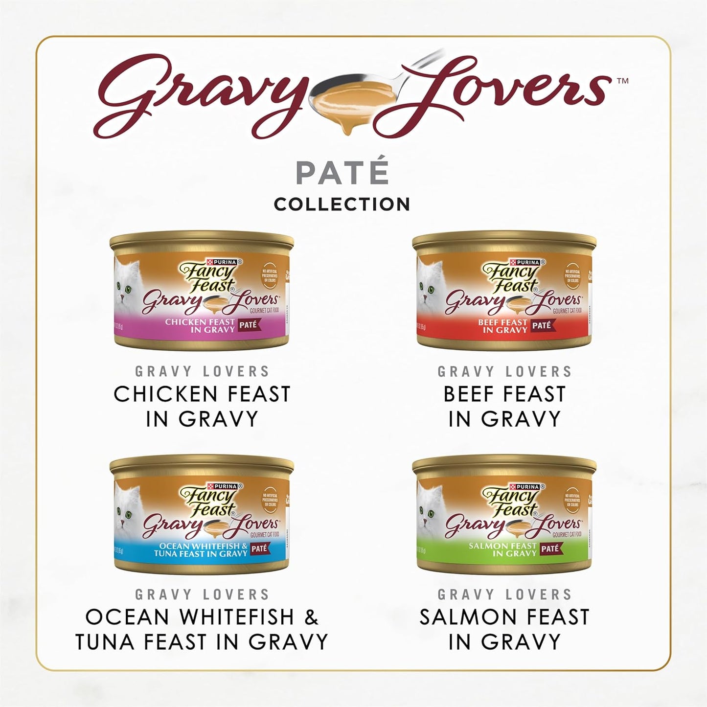 Fancy Feast Purina Gravy Lovers Paquete variado de alimento húmedo...