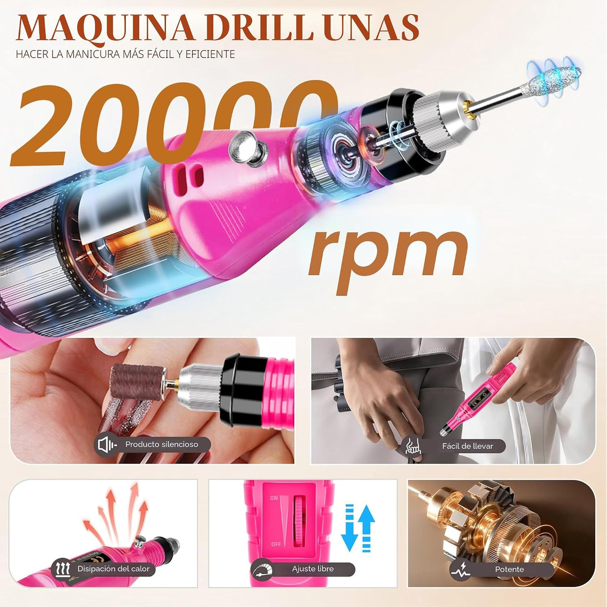 Kit de esmalte de uñas con luz UV, kit de iniciación de esmalte de...