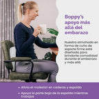 Boppy Almohada de embarazo de cuña, soporte de maternidad compacto...