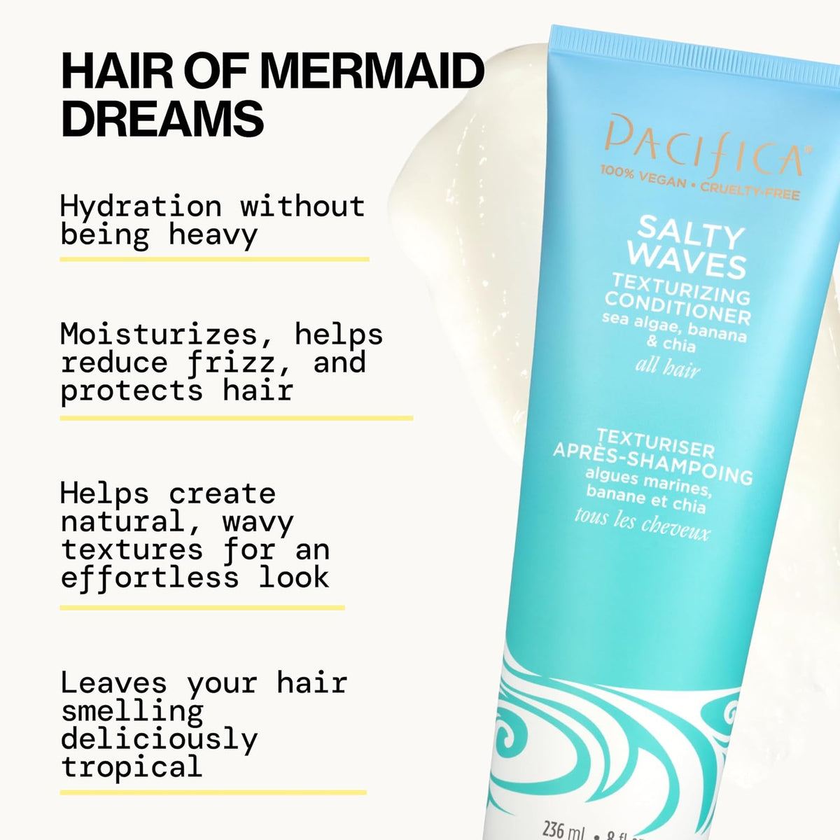 Pacifica Beauty Salty Waves - Champú texturizante + acondicionador...