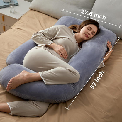 Momcozy Almohadas de embarazo para dormir, almohada de maternidad d...