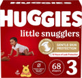 Pañales de bebé Huggies Little Snugglers, talla 3 (7-13 kg), 68 uni...