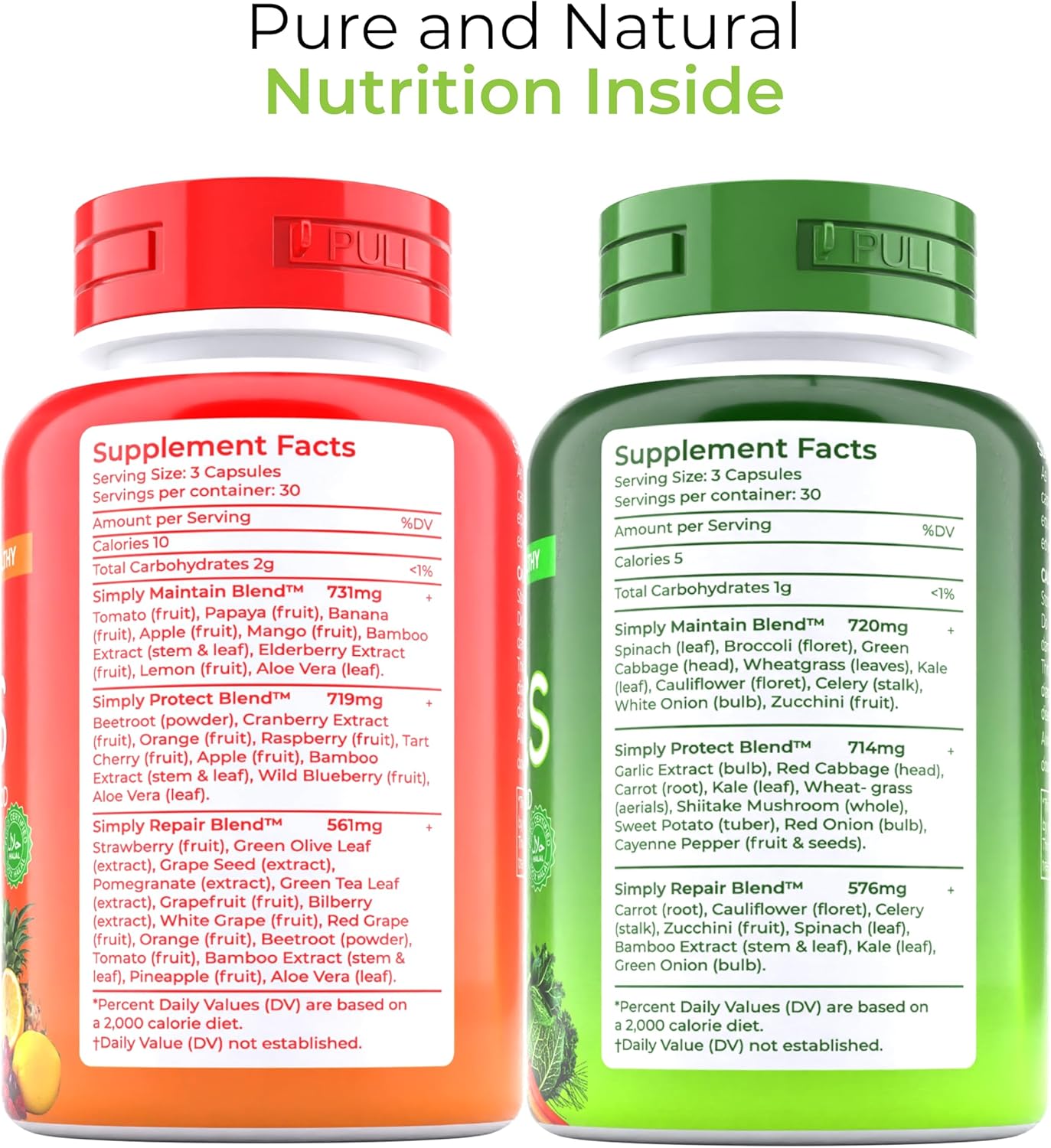 TM NATURALS Suplemento Superfood Frutas y Vegetales - con Aloe Vera...