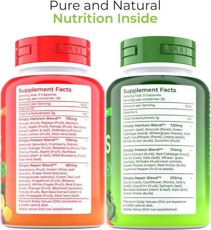 TM NATURALS Suplemento Superfood Frutas y Vegetales - con Aloe Vera...
